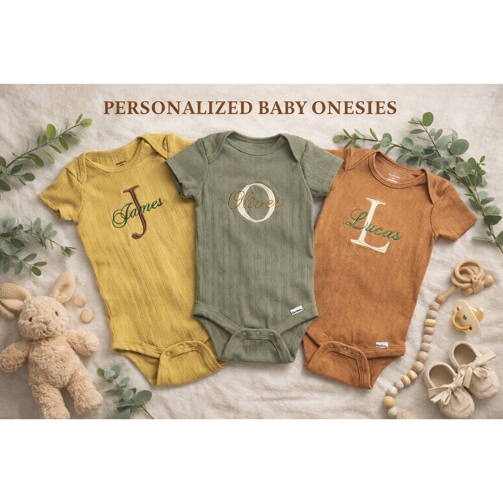 CUSTOM Personalized Baby Onesie Clothes 0 3 6 9 12 Months Newborn NEW Gift Girl